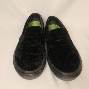 Vans Black Velvet Vans - Size Unisex & Kids 4 / Women's 6